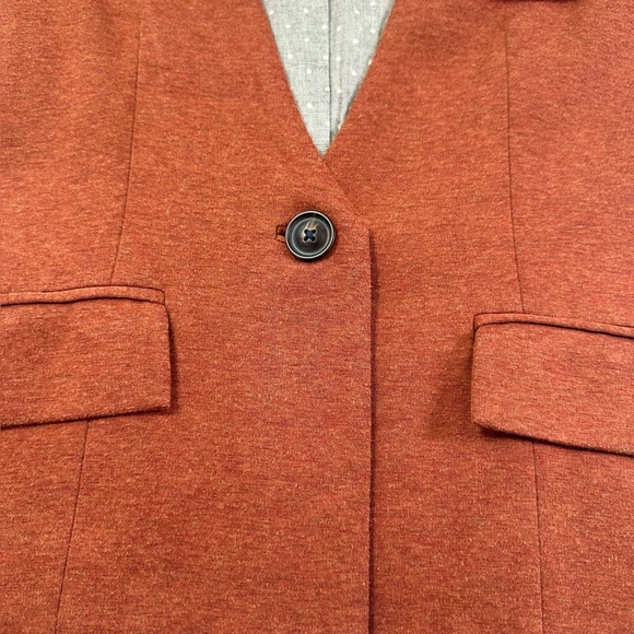 Anthropologie Cartonnier brand burnt orange blazer size M - Picture 5 of 12